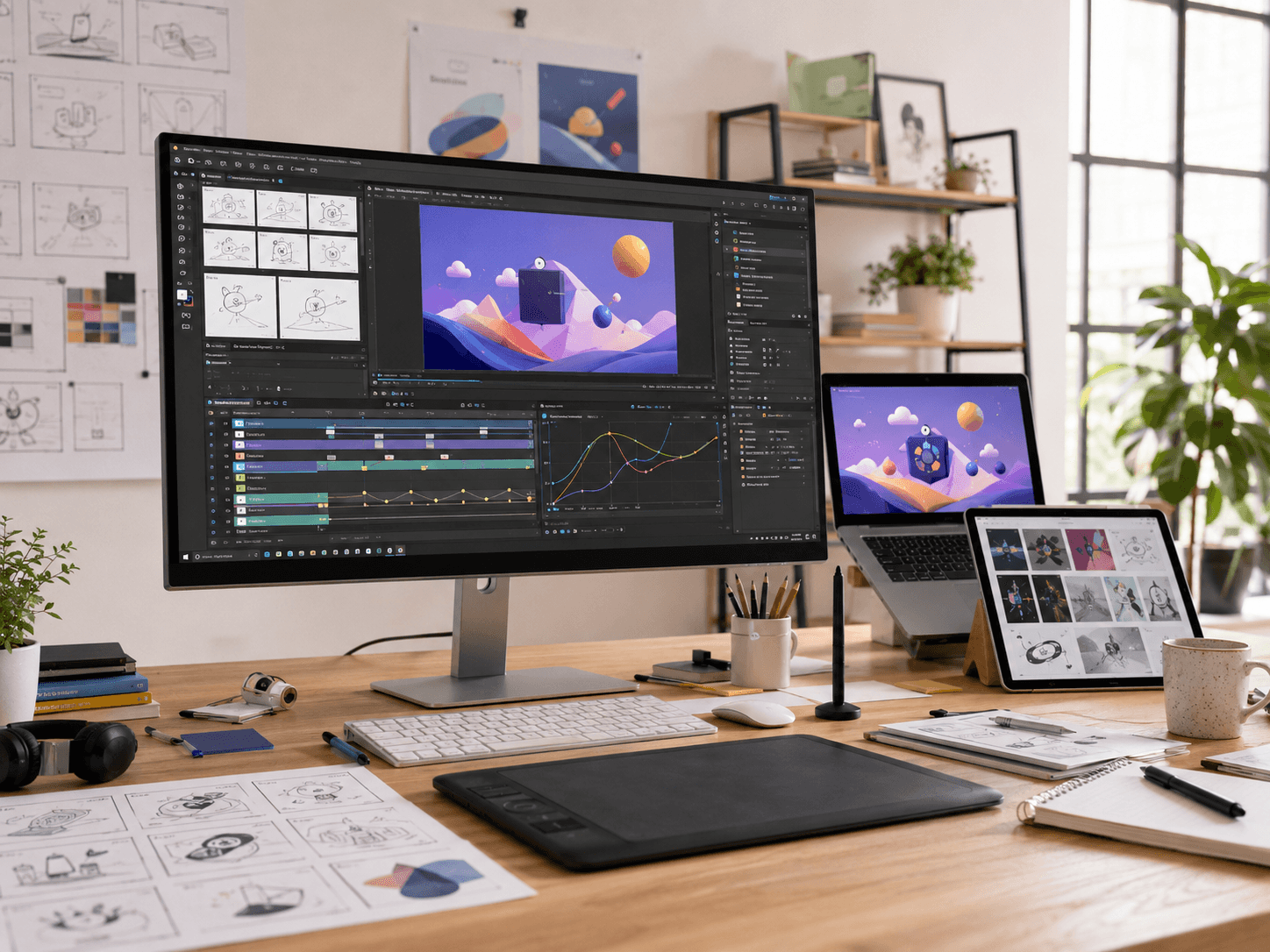 A professional workspace representing the service delivery process