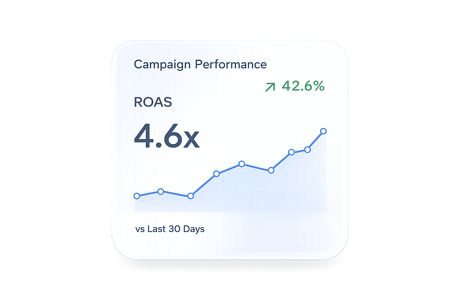 Campaign performance showing 4.6x ROAS